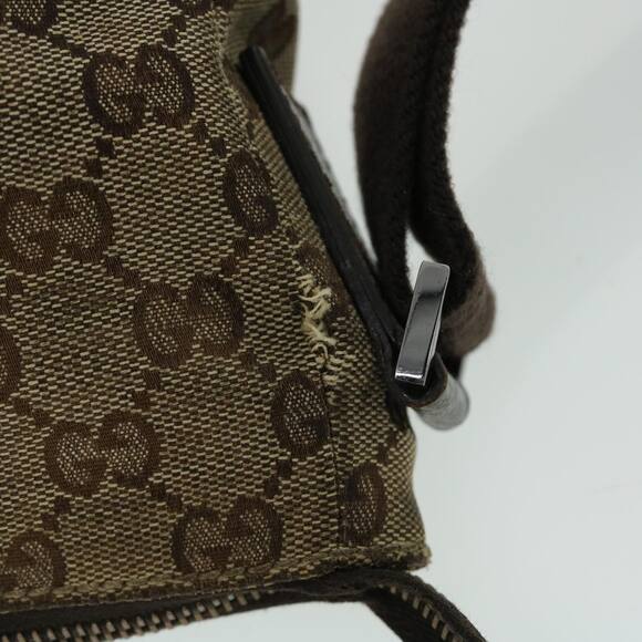 GUCCI GG Canvas Shoulder Bag Beige Brown - Picture 7 of 12